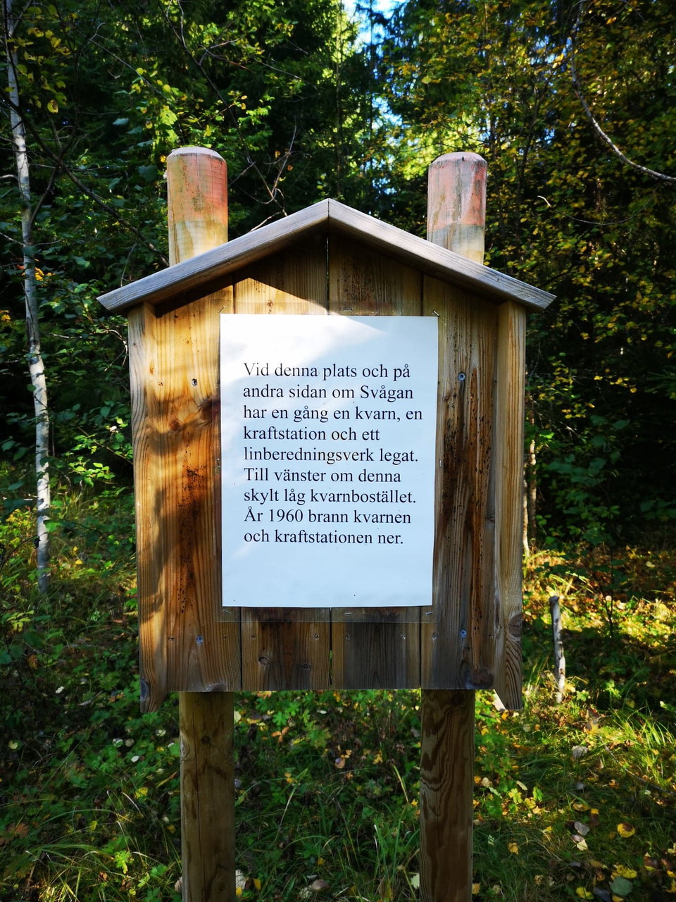 Kvarn, linberedning och kraftstation har legat här.