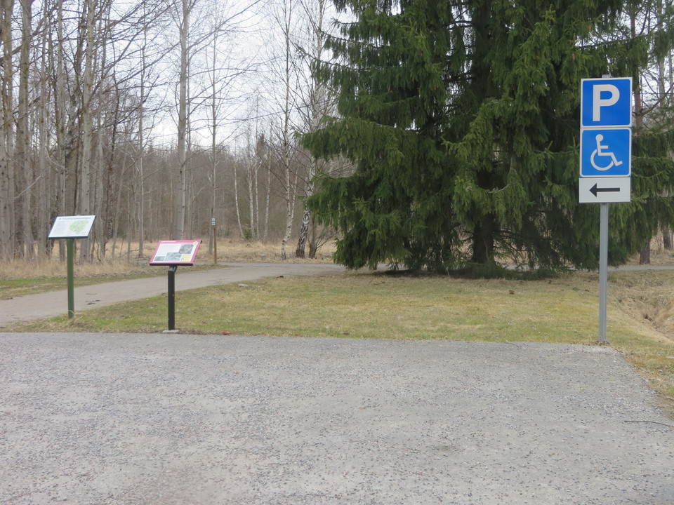 Parkeringen vid starten