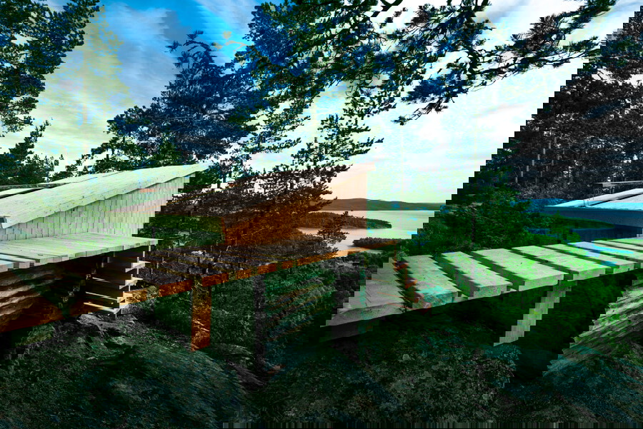 Vindskydd, Kulberget, over the edge