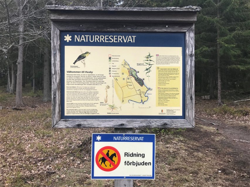 Naturreservatet Husby på Munsö. 
