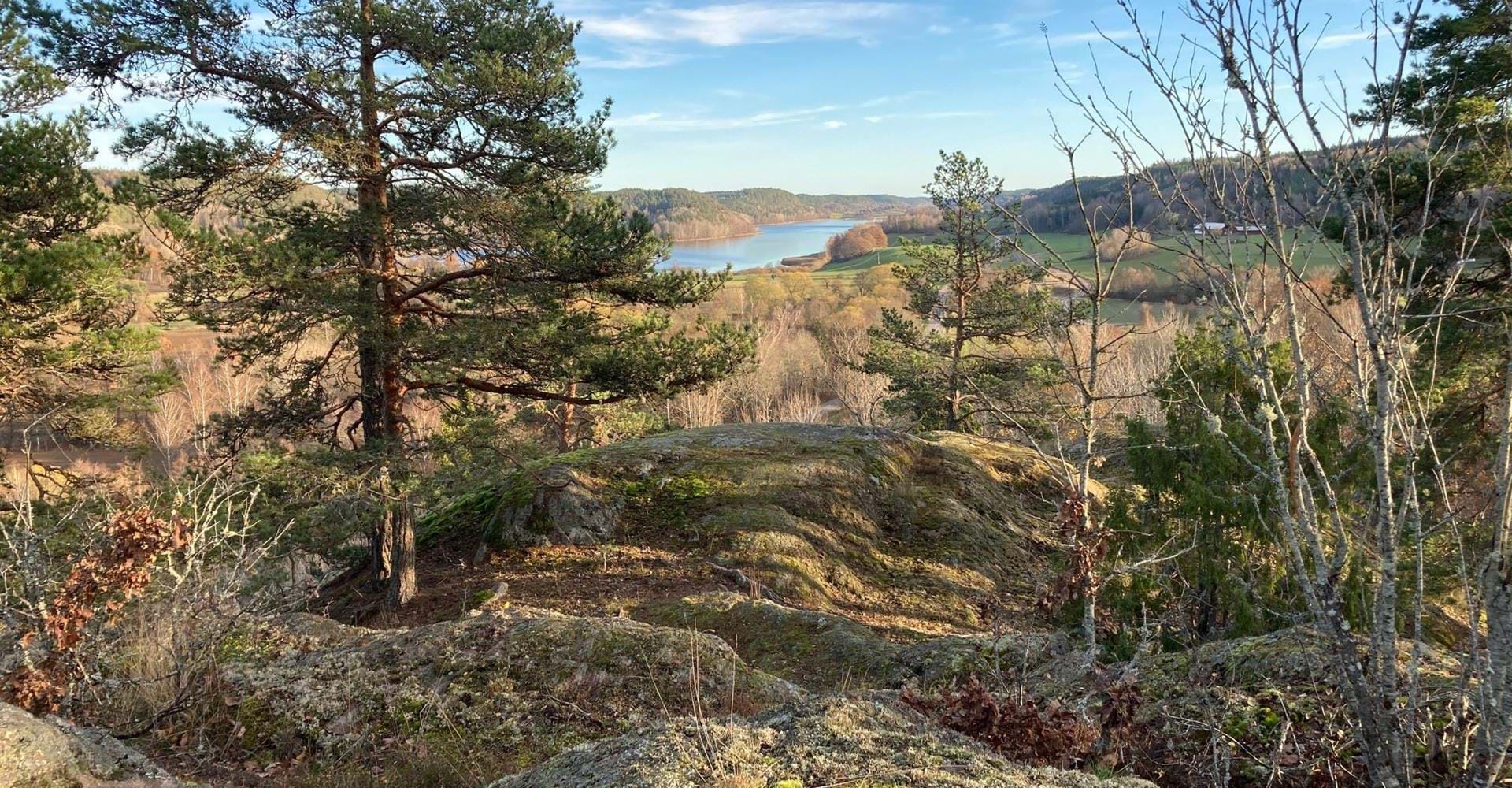 Utsikt från Dacke skans fornborg Åtvidaberg