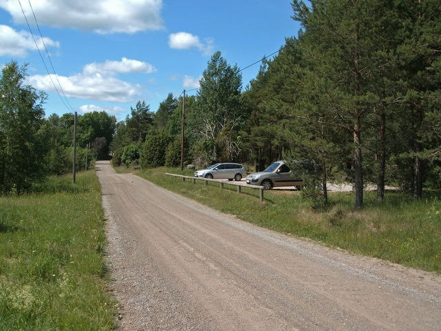 Angarnssjöängen - entré och parkering Skesta hage