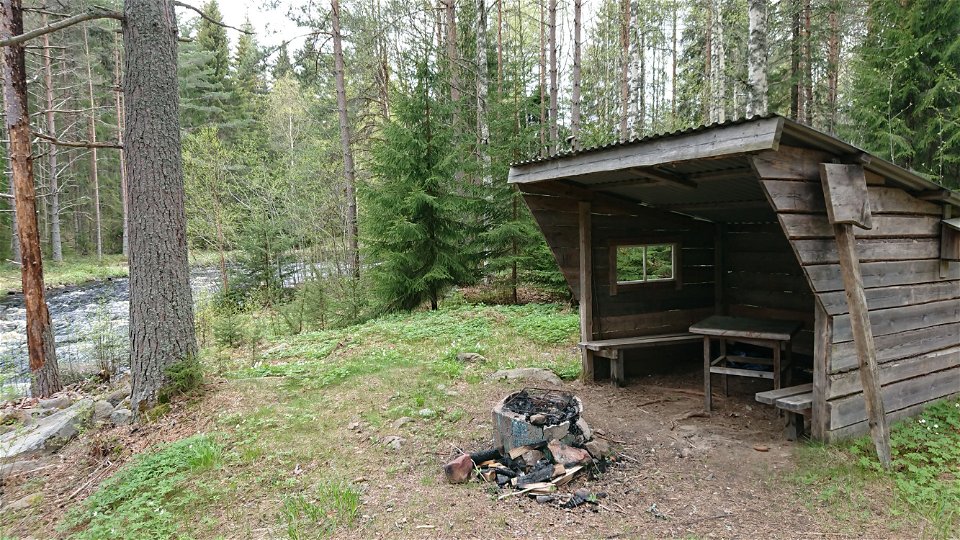 Vindskydd vid Kölsjöån, Åmot.