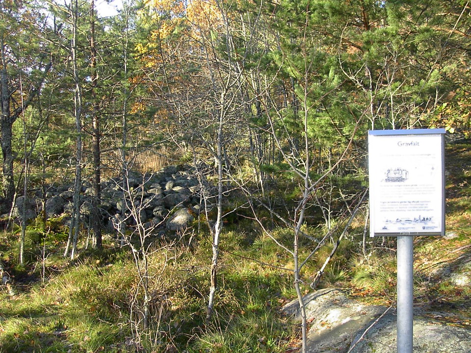 Forngravar Långängen. Foto Lidingö stad.
