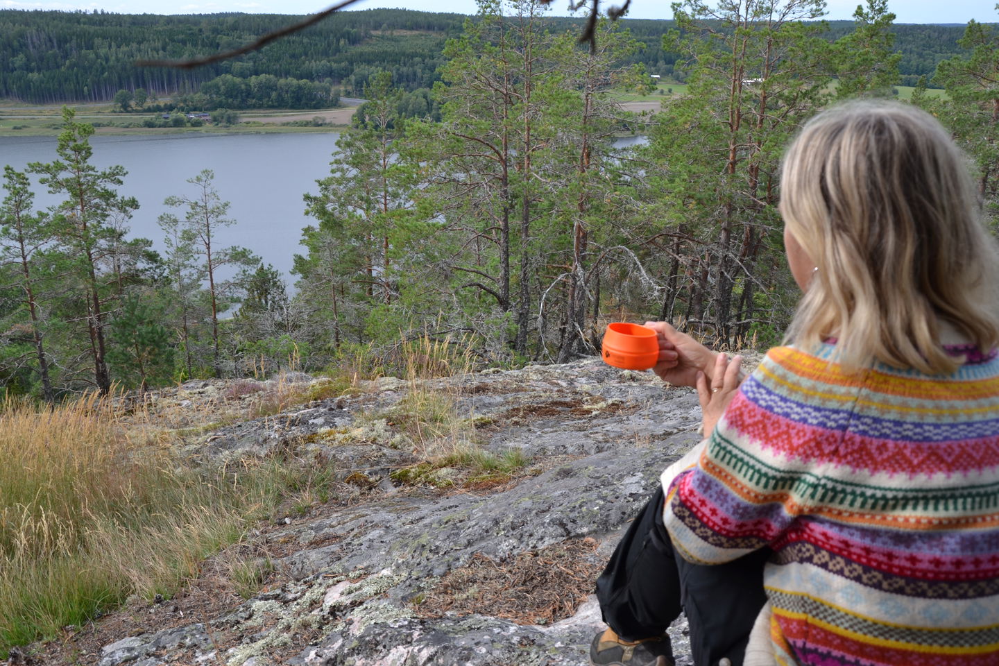 Utsikt över sjön Åkervristen.