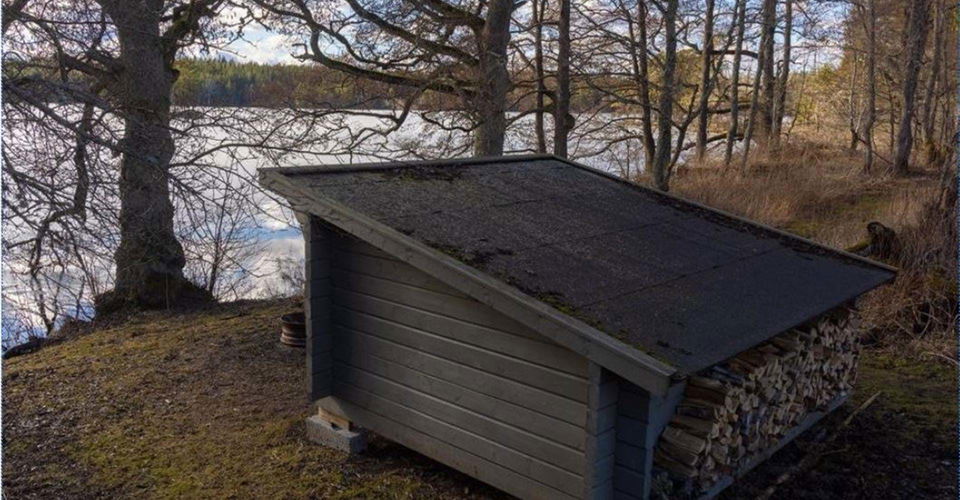 Vindskydd vid Getsjön. 
Etapp: Sörsjön-Falsnäset. 
Finspång