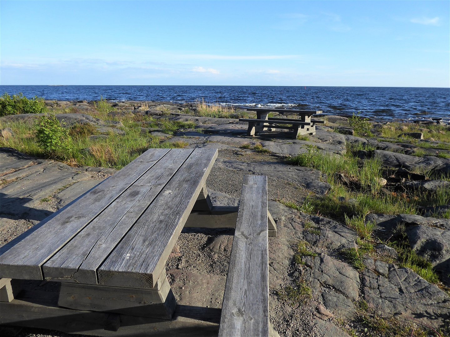 Bänkbord på Hammarö sydspets