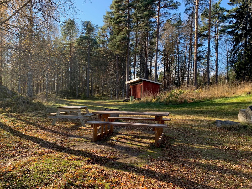 Vy mot omklädningshytt