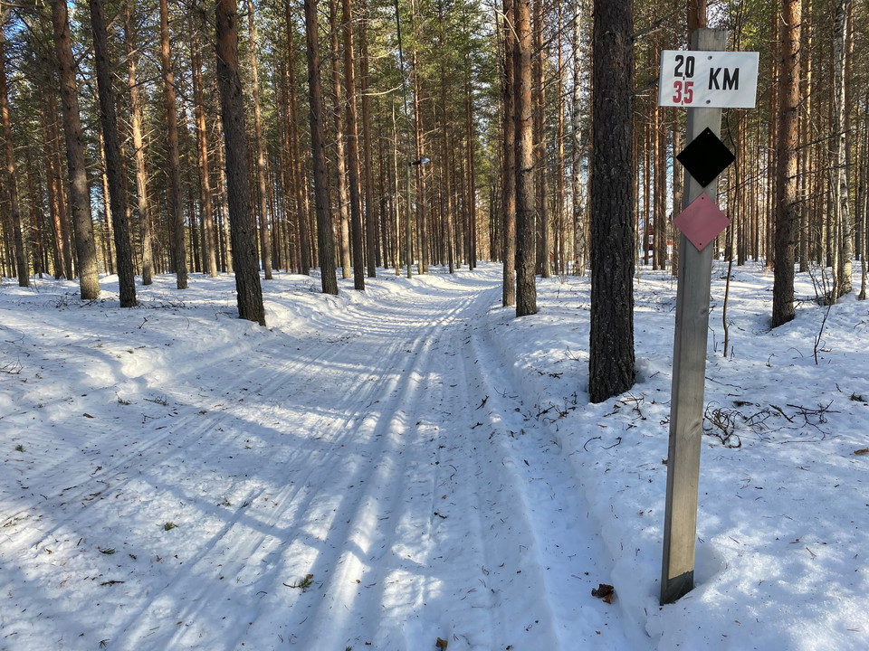 Signs along the trail