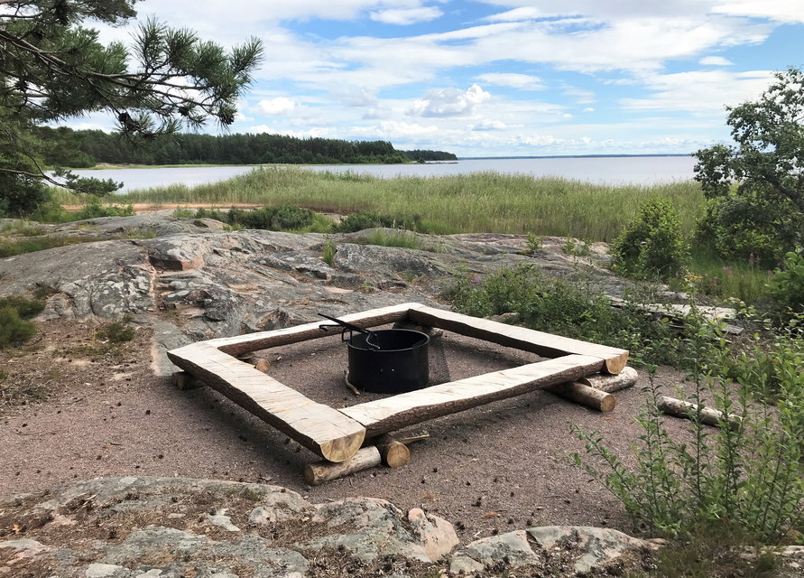 Eldplats vid Onsösundet syd