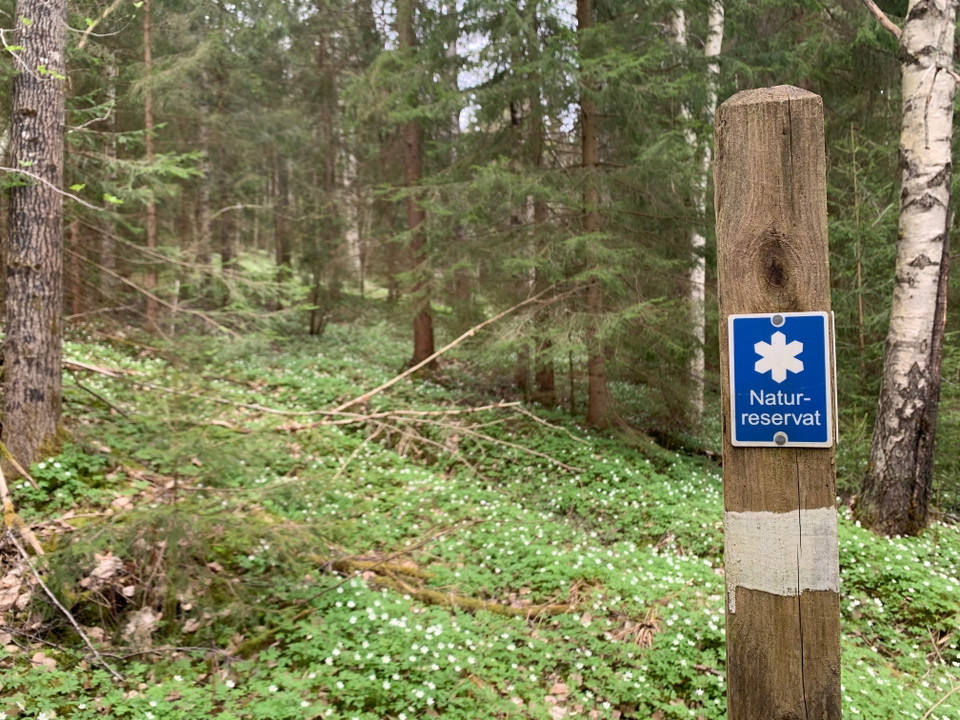 Markering naturreservat