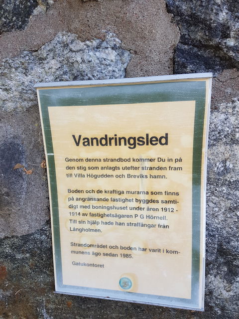 Sjöstigen. Vandringsleden mot Brevik. Foto Lidingö stad.
