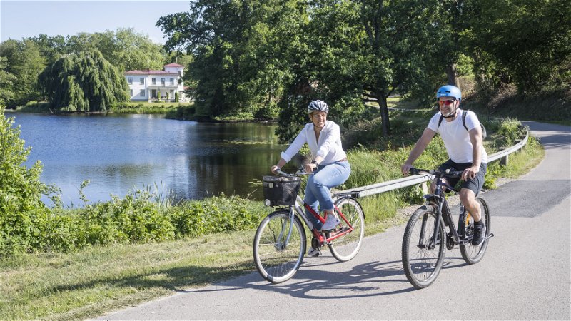 Cykla på destination Rönne å och Ringsjön