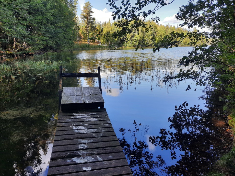 Var försiktig på spången ut.