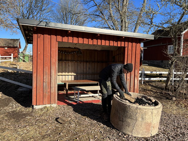 Vindskydd Hycklinge Naturcenter