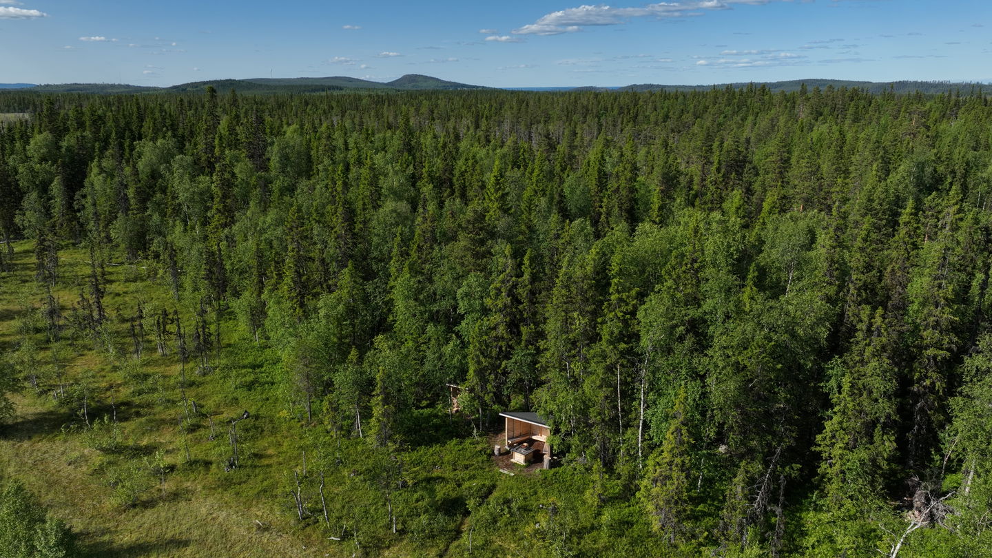 Vindskyddet vid Mejvansjön.