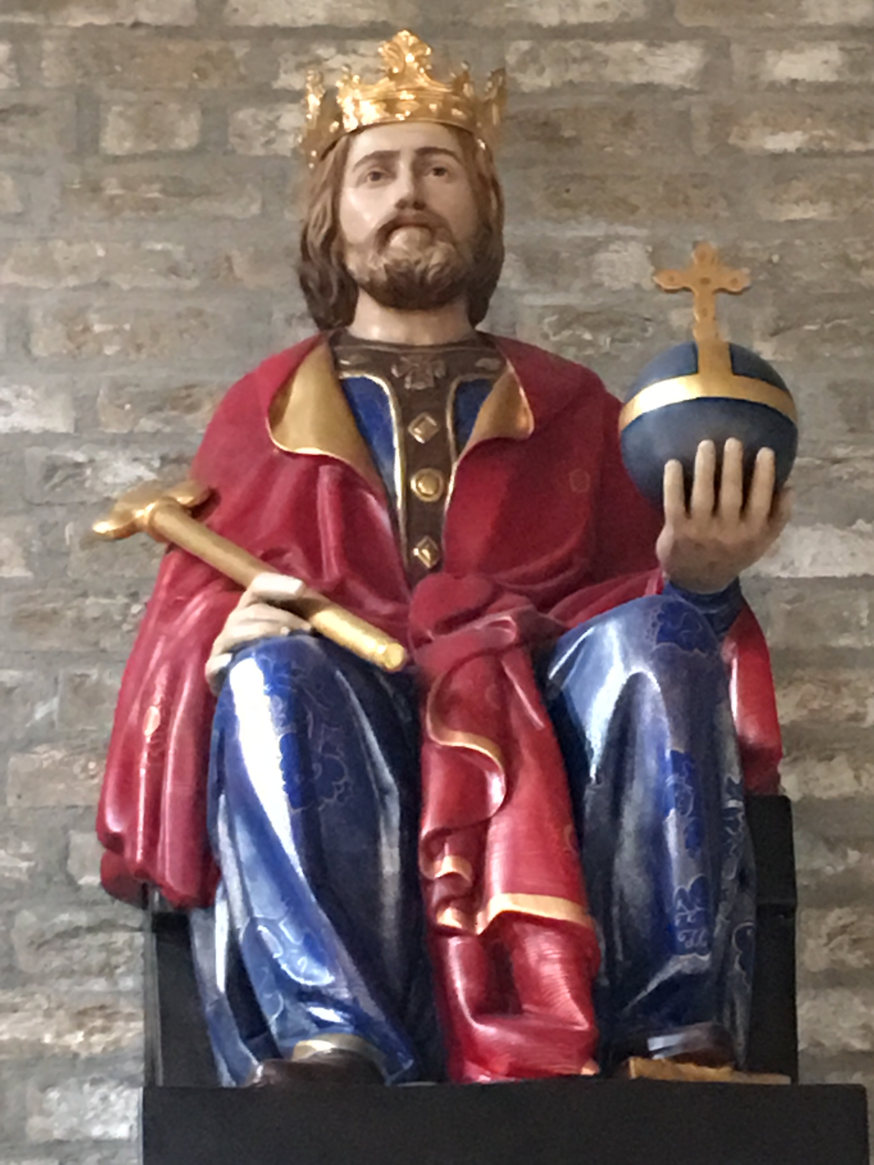Olof den Helige. Bild från Katolska kyrkan i Trondheim