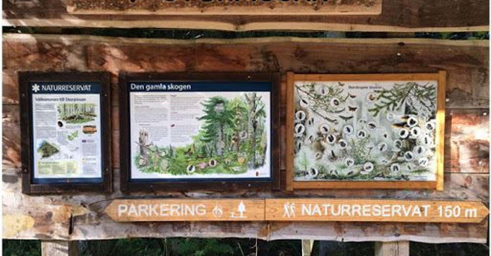 Informationsskylt vid parkering Storpissans naturreservat
Etapp: Omberg runt
Ödeshög