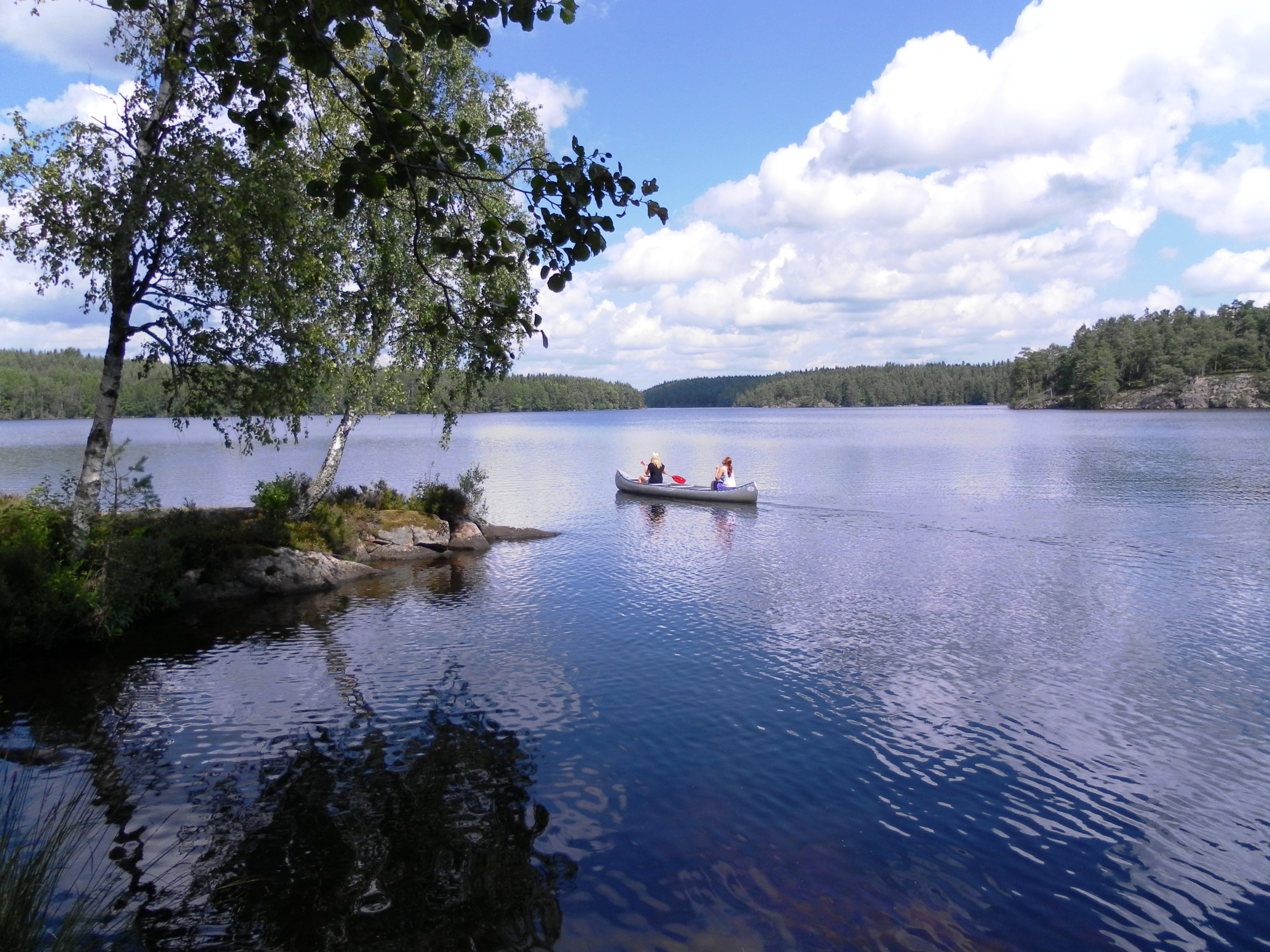 Båt, kanot och cykeluthyrning hos Långsjöns camping