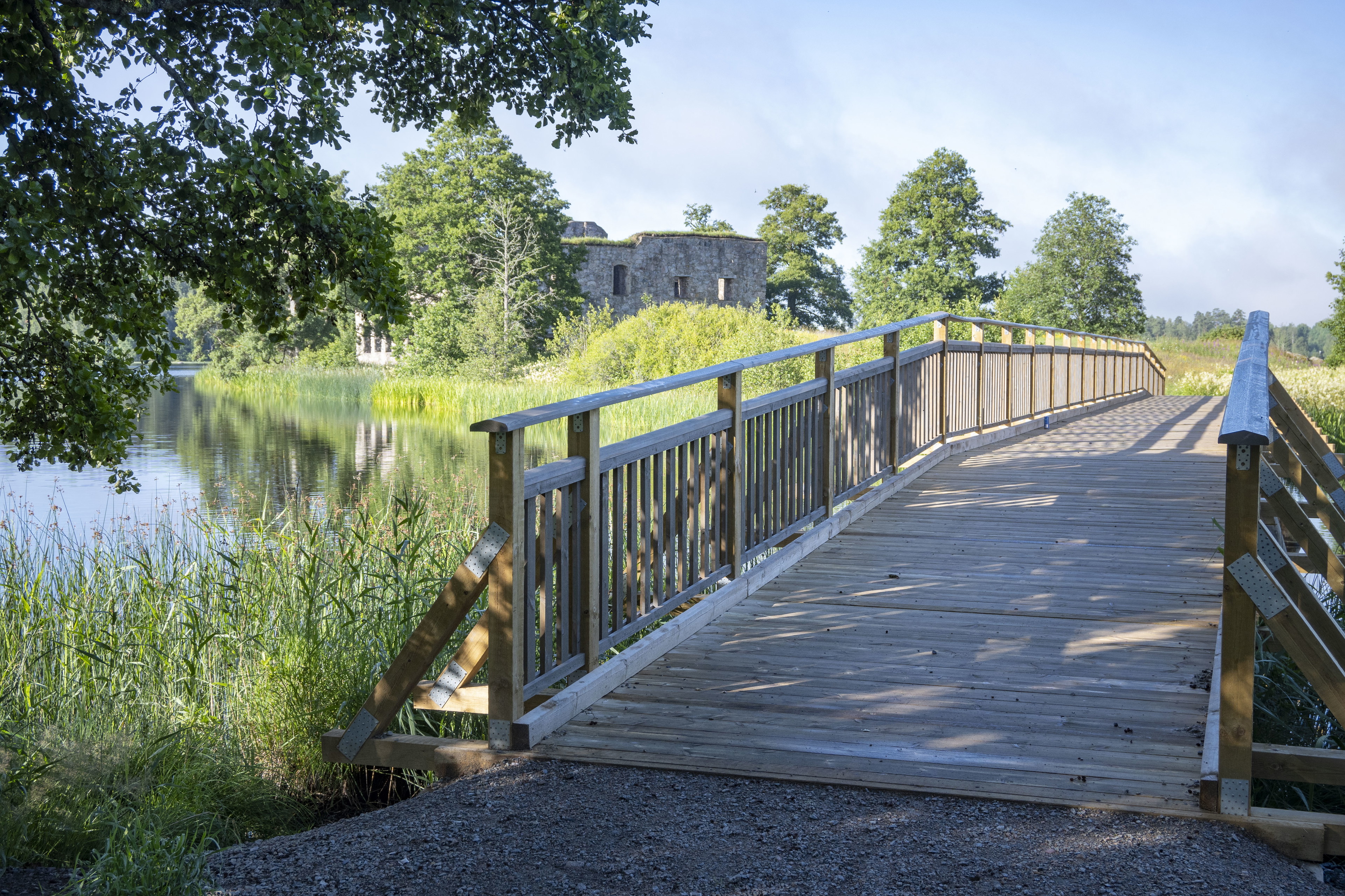 Parkeringsplats Eksjöhovgårds slottsruin