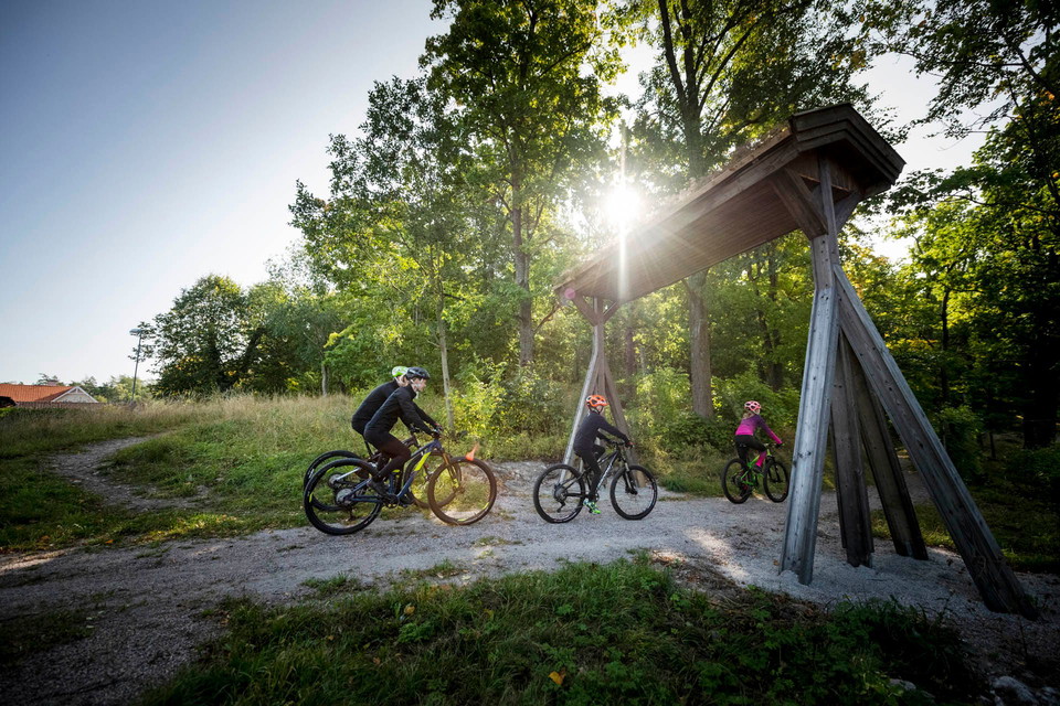 På väg mot afterbike på Gammelgården.