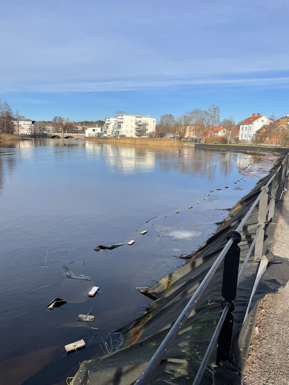 Bild från norra delen av Svartån i Tranås.