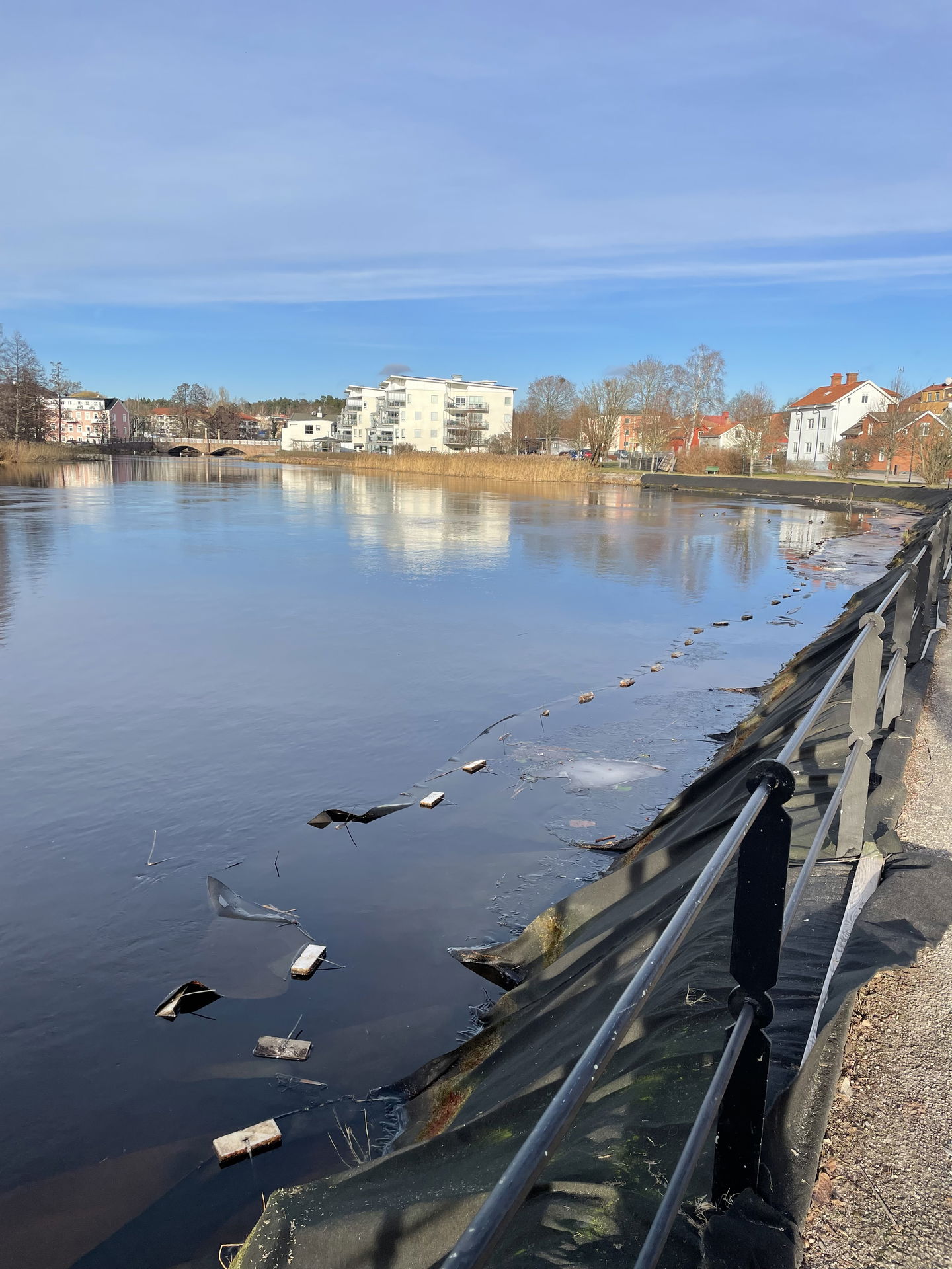 Bild från norra delen av Svartån i Tranås.