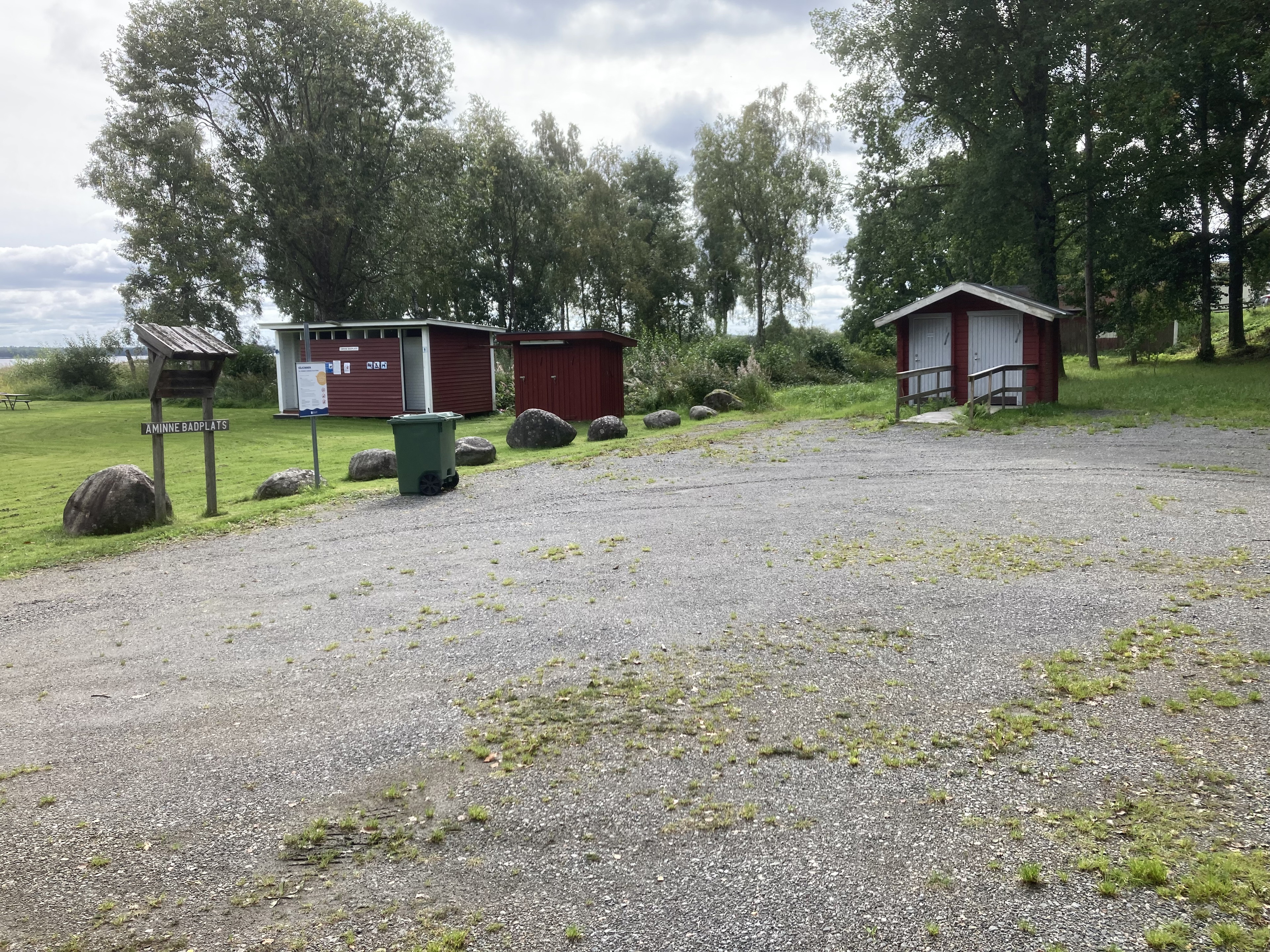 Parkering, Åminne badplats