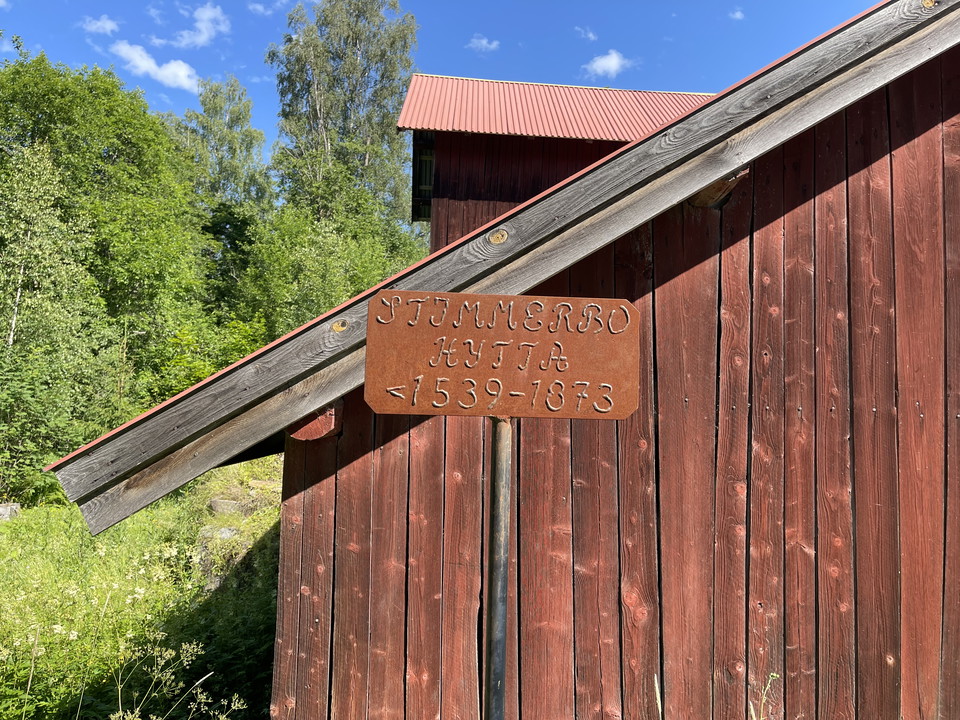 Skylt Stimmerbo Hytta