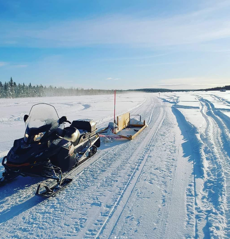 Erkheikki <> Liviöjärvi genom Liviövaara skoterled