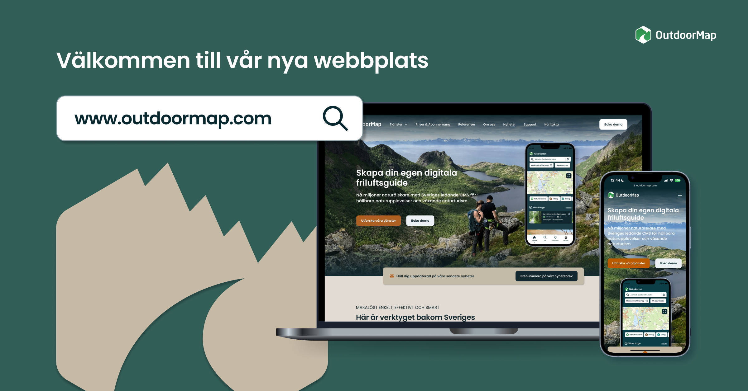 Kolla in Outdoormaps nya webbplats! Sajten bygger på Naturkartans egen plattform och CMS som vårt te…