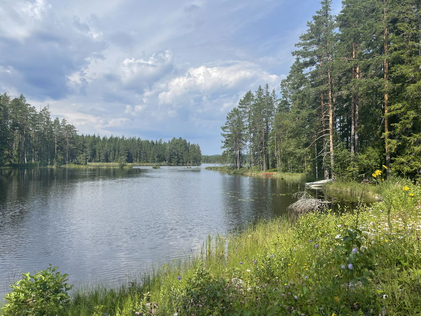 Sjön Tunsan start vandring mot Jätturn 