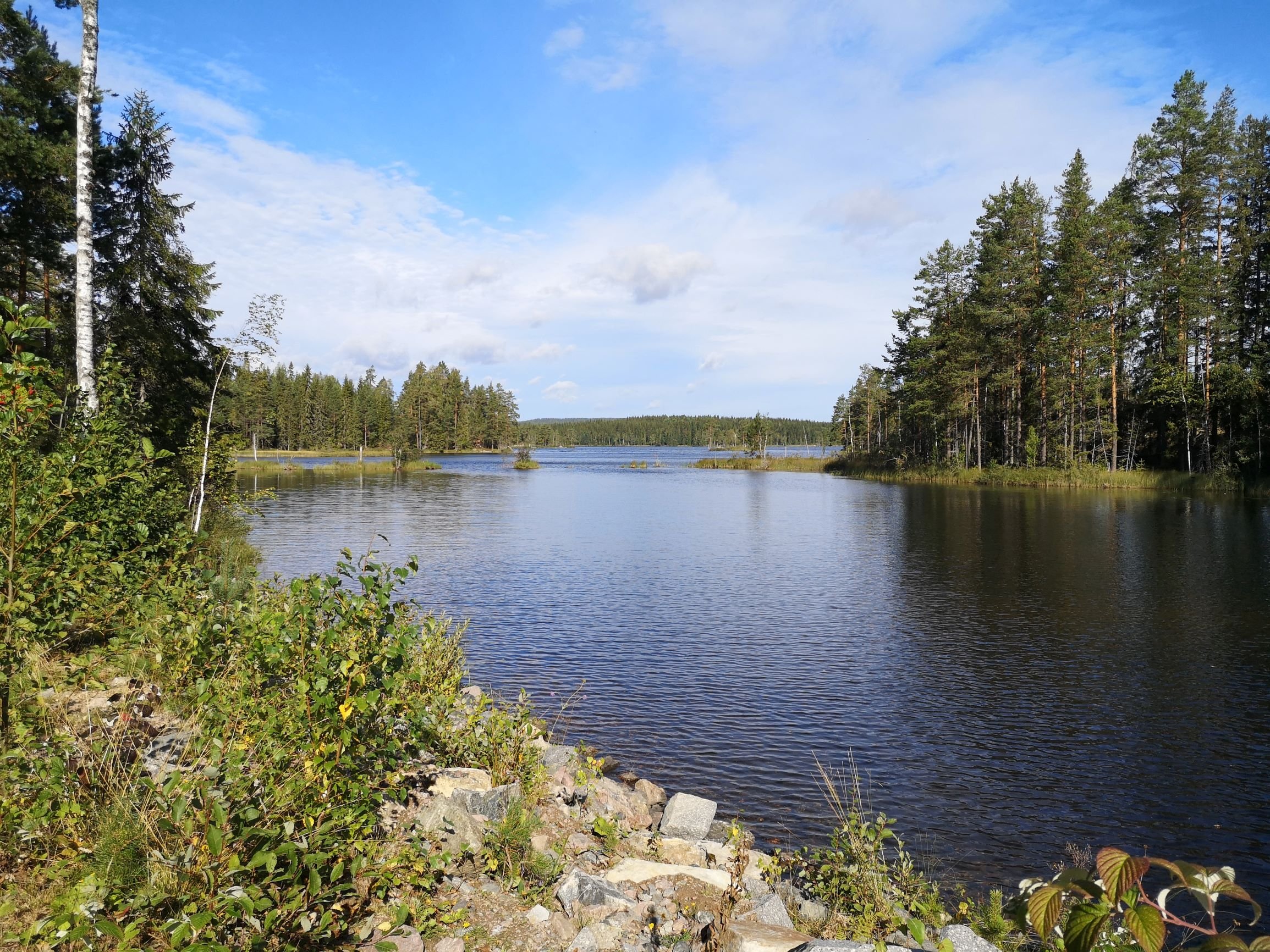 Sjön Tunsan start vandring mot Jätturn 