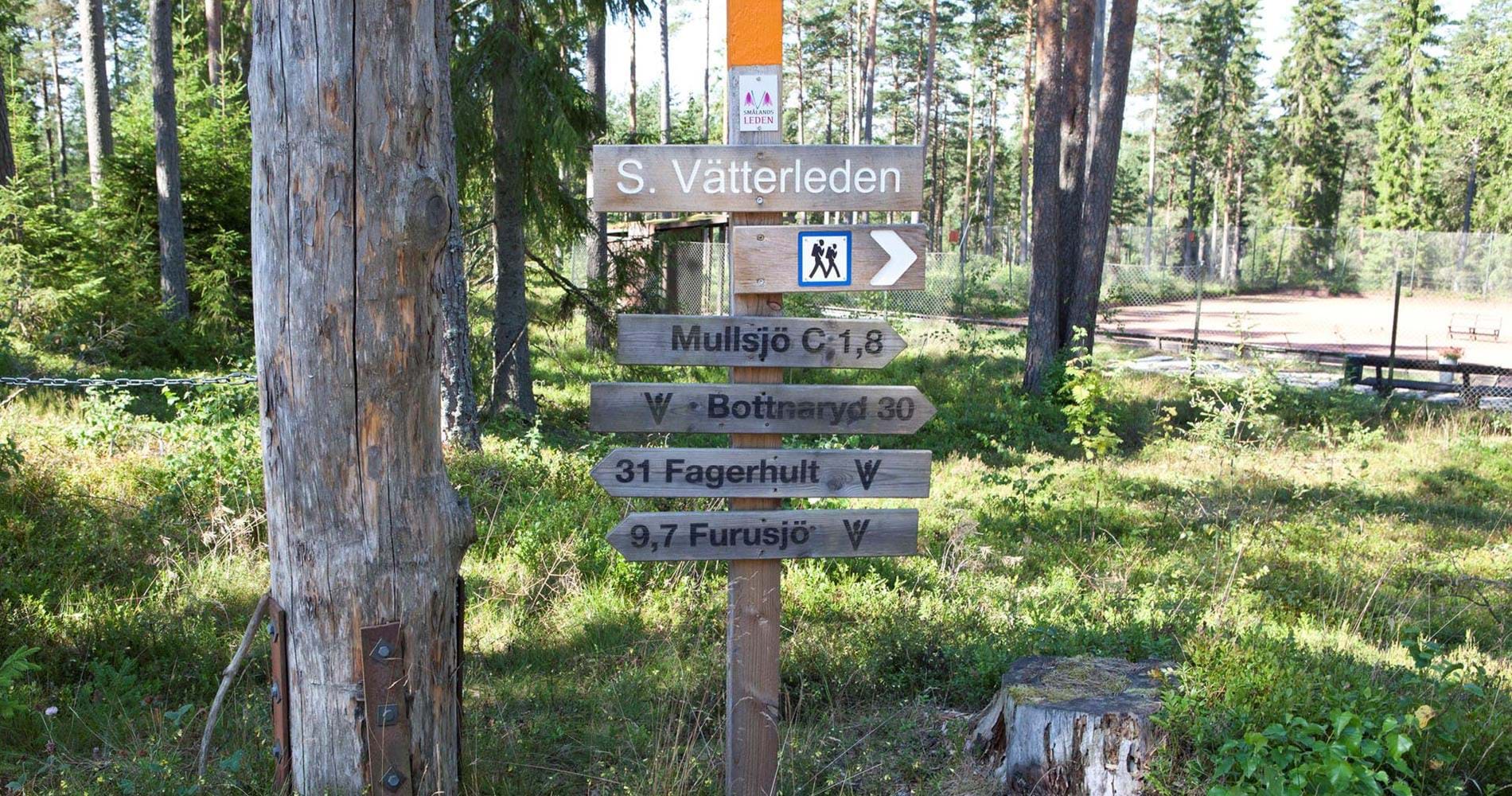 Södra Vätterleden etapp SV1 Mullsjö Hotell - Bottnaryd - Part of Smålandsleden