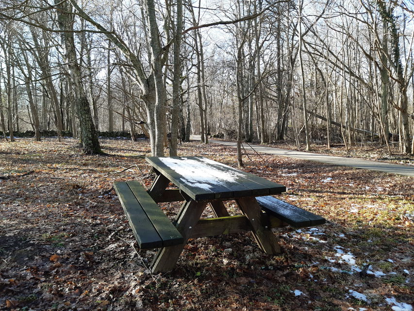 Rastbord i anslutning till parkeringen