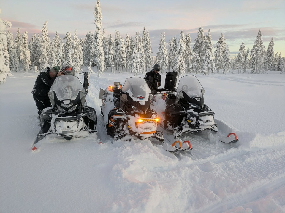 Fikapaus vid Tjäderkojan