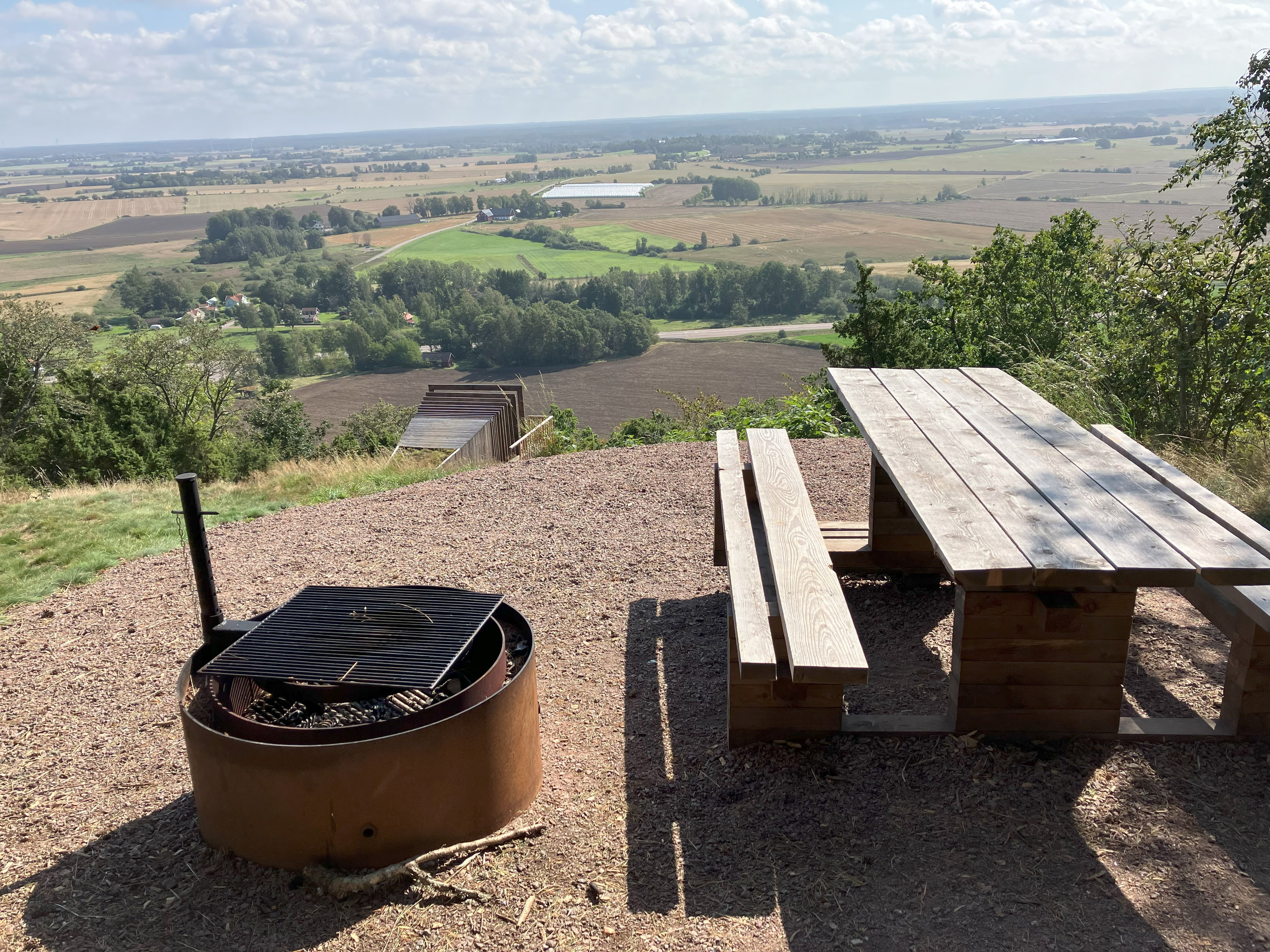 Grillplats vid Stora Klint.