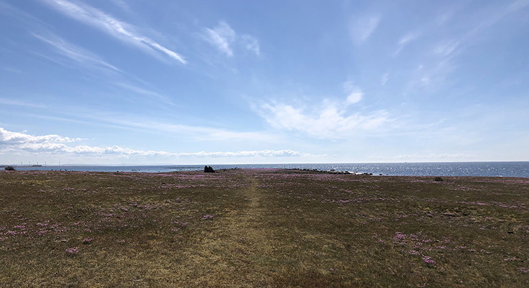 himmel och hav möter varandra