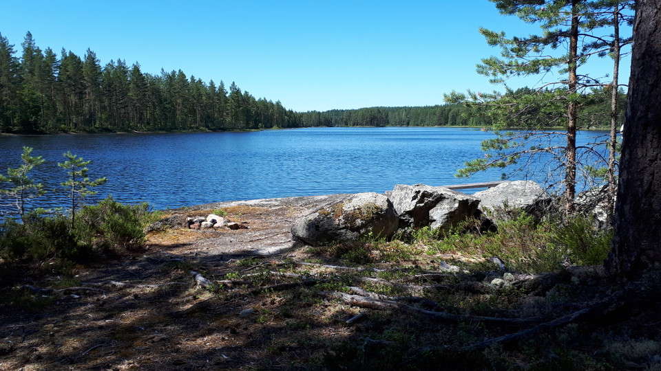 Lilla Malingen, östra stranden