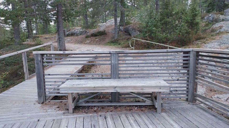 Tillgänglig utsiktsplats på Öjeberget