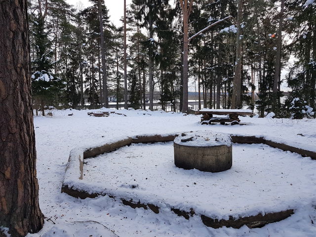 Grillplats vid Runbyspåret