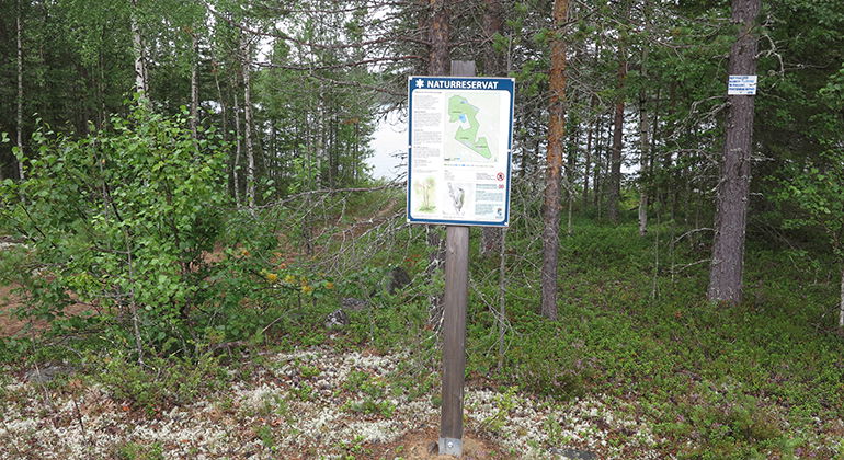 En informationsksylt