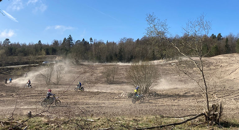 Enduro för mer bar sand.