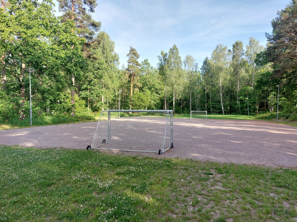 Fotboll eller spolad isbana