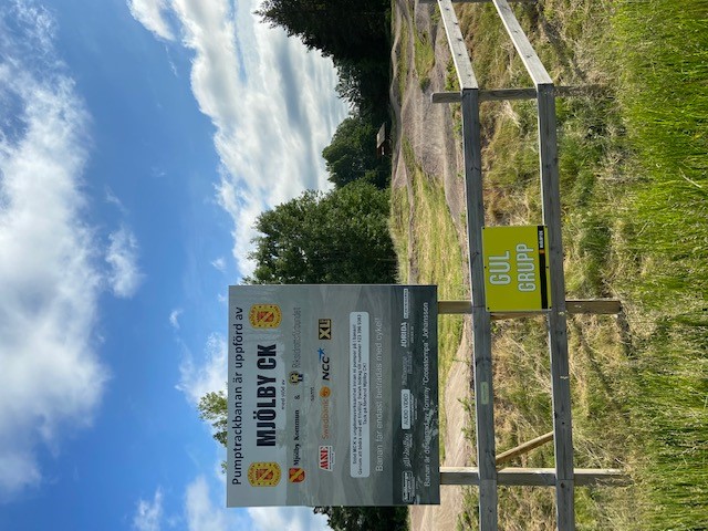 Cykelbana (Pump Track) vid Vifolkavallen, grusunderlag