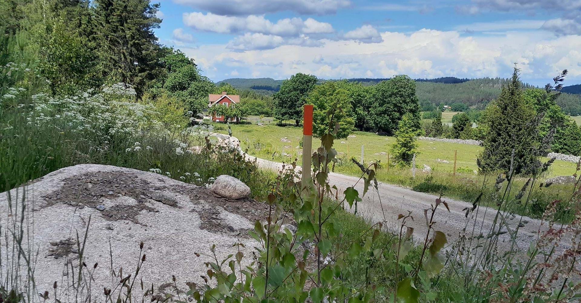 Ny sträckning på Östgötaleden Gripenberg-Sjöbo i riktning mot Sundsudden