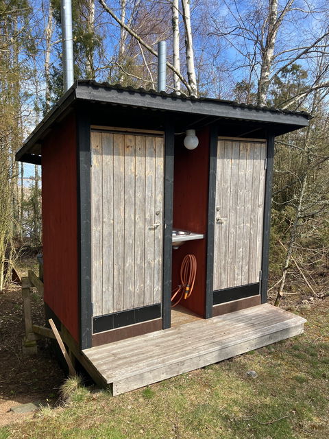 Torrtoalett på Aspholmen