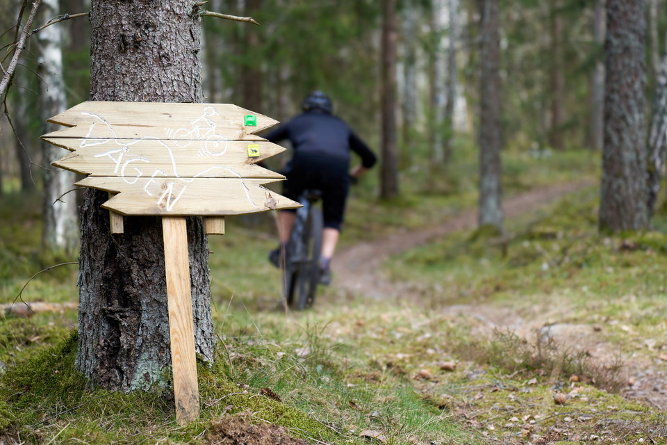 Välmarkerade leder i Arboga MTB Arena