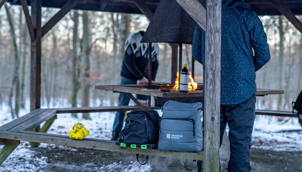 Grillkåta vid rastplatsen