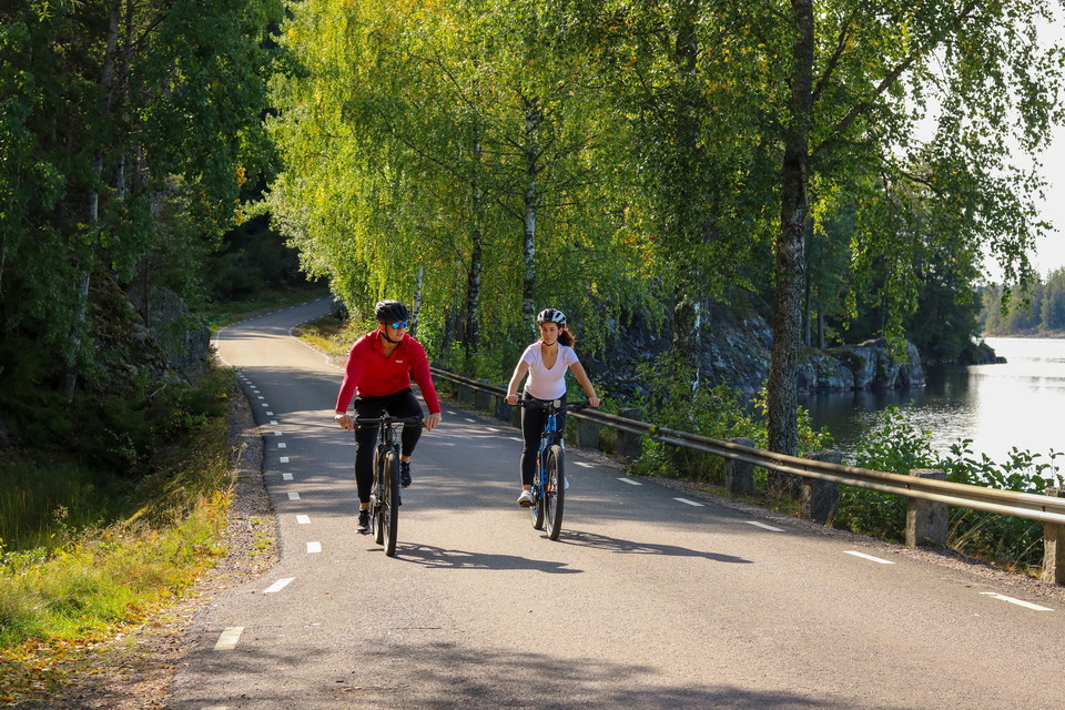 Cykla på slingrande vägar